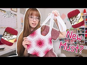 Trying a 7 Hexagon Crochet Bag | PassioKnit Vlog