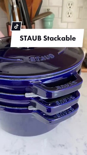 STAUB Stackable Cast Iron Cookware Set