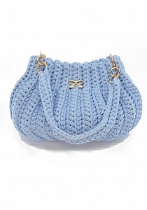 Handmade Light Blue Crochet Bubble Shell Handbag | Soft Structured Bag - Etsy Canada