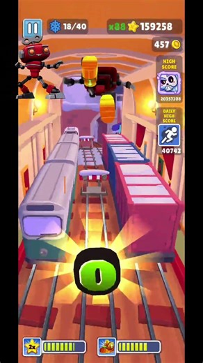 collecting LOVE letters in Subway surfers with clockwork Johnny #subwaysurfers #wordhunt #shorts