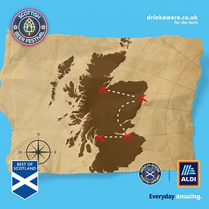 The Scottish Beer Festival is BACK! 🍻 8 different beers from all over Scotland! Can you guess which ones? 🏴‍☠️ X marks the spot! ❌ #AldiScotland | Aldi Scotland