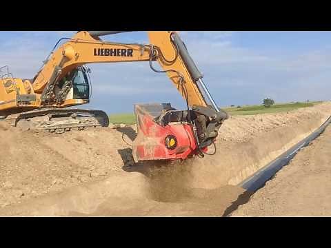 Pipeline Bedding and Padding with Allu Bucket