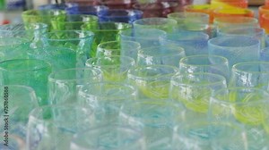 Glass Factory's workers and glass-making process