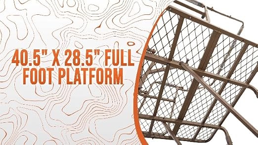 Guide Gear 17' Full Platform 2-Man Ladder Tree Stand 