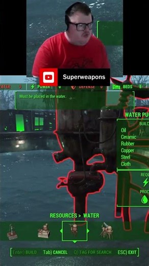 How to add water in fallout 4