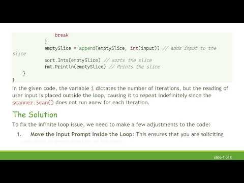 Understanding an Infinite Loop in Go: Fixing Your For Loop Issues