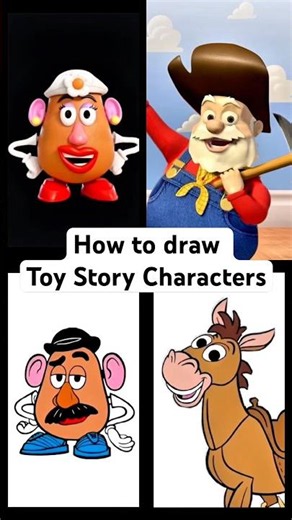 【Toy Story】How to draw Toy Story Characters 🧸#toystory #toystory5 #howtodraw #drawing #art