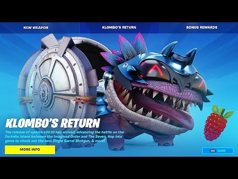 KLOMBO Finally RETURNS in Fortnite UPDATE!
