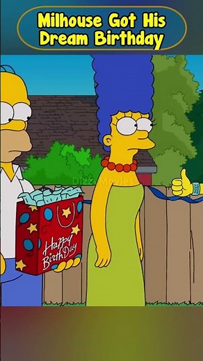 Milhouse Got His Dream Birthday #simpsons #shorts