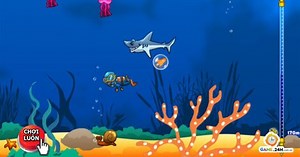 Game Cá Mập - Nuôi cá mập ăn thịt cực vui - Game24H.VN