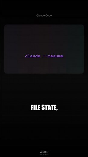 claude --resume: Pick up any Claude Code session instantly