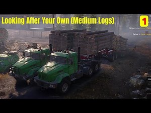 Flooded Foothills - Looking After Your Own (Medium Logs) - SnowRunner Play Through Part 455