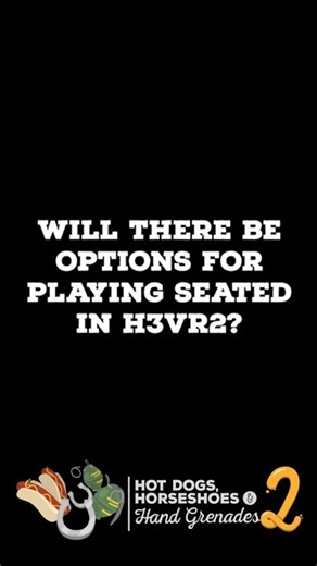 Will There Be Options For Playing Seated In H3VR2? #h3vr2 #vr #gaming #h3vr