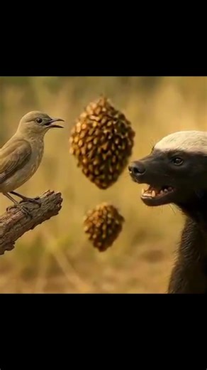 Jab Honey Guide Bird aur Honey Badger Milkar Shahad Churate Hain #shorts #amazingfact #YouTube#viral