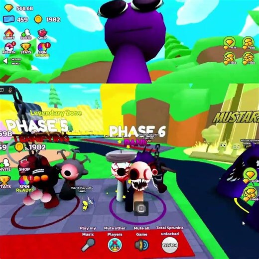 Durple Pyramixed Horror Badge Morph In 3D Sprunki SIM