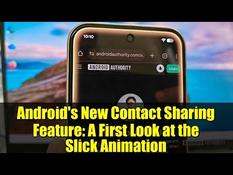 Android's New Contact Sharing Feature: A First Look at the Slick Animation