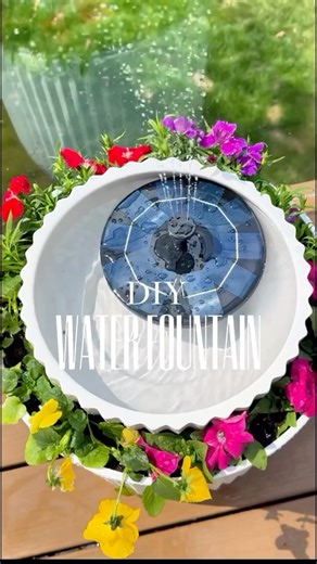 Easy DIY Water Fountain: Beautiful & Affordable Outdoor Decor HOW TO SHOP 1. Comment SHOP and I will DM you links 2. Shop the link in my BIO Transform your outdoor space with a simple and stunning DIY water fountain! Using a large flower pot, small flower pot, solar fountain, topsoil, and flowers, you can create a relaxing water feature that adds charm to any garden, patio, or backyard. This budget-friendly DIY project is perfect for small gardens, porches, and patios, bringing the soothing soun