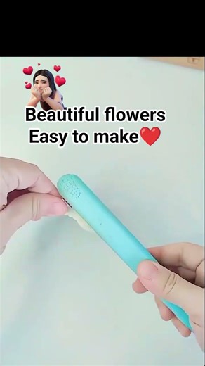 A beautiful flowers easy to make❤️❤️❤️