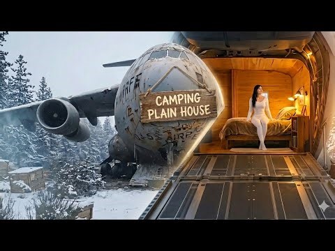 Abandoned Airplane Turned Into Luxury House 😱✈️