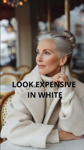 Elegant Winter White Outfits That Look EXPENSIVE for Women Over 50 | All White + Color Mixes