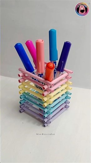 DIY Cute Pen Holder 😱 | Paper craft idea #shorts #diy #youtubeshorts