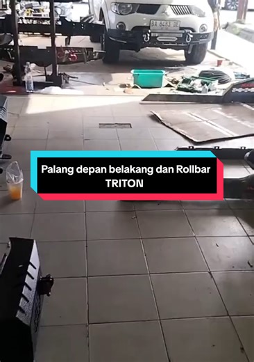 Done pemasangan palang depan, Rollbar dan bumper belakang, Triton 2008 order/tanya produk bisa call WhatsApp 📞:081274238591 #fyp #triton #hilux #4x4 #offroad