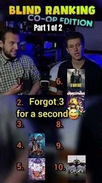 part 1 of 2 blind ranking these 19 fantastic co-op games! which of these 10 was your favorite?