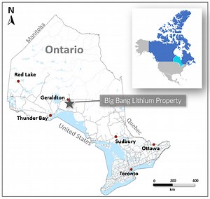 High Tide Resources Enters into Option Agreement to Acquire 100% of the Big Bang Lithium Project in NW Ontario