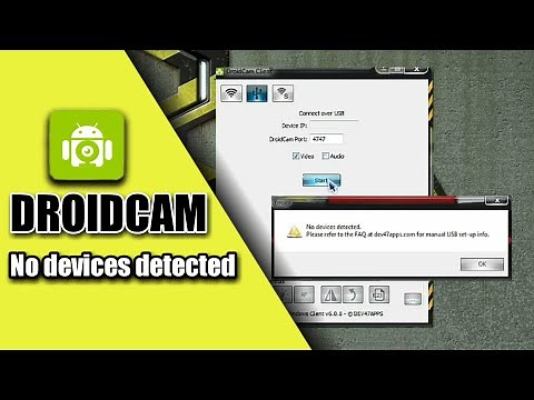 DroidCam Error: No USB Device Detected 2020! How To Fix