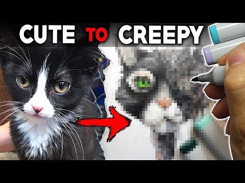 CUTE to CREEPY Art Challenge! + Creepypasta Storytime