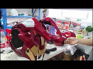 3d printed iron man suit mk7 -assemble chest and back