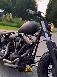 77K views · 3.5K reactions | Credits to respective Owner This custom Harley-Davidson Bobber radiates vintage attitude @top fans | Chopper King | Facebook