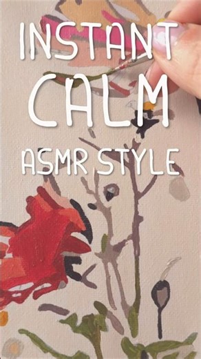 ASMR |The Art of CALM: Painting Details #asmr #rainoundforsleep