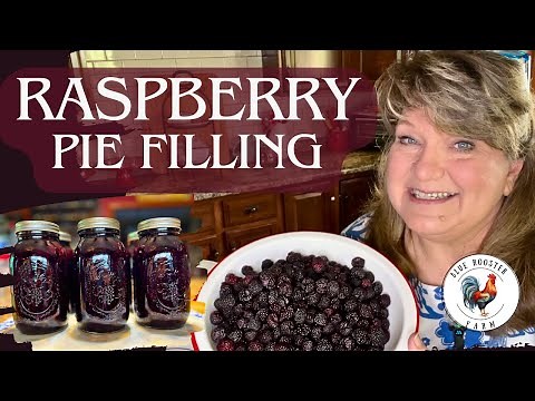 How To Make & Can Raspberry Pie Filling\\Preserving Fruit\\Water Bath or Steam Canning\\Approved Safe