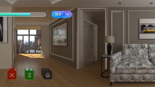 投影扫垃圾-垃圾清扫互动游戏-环保体验馆方案