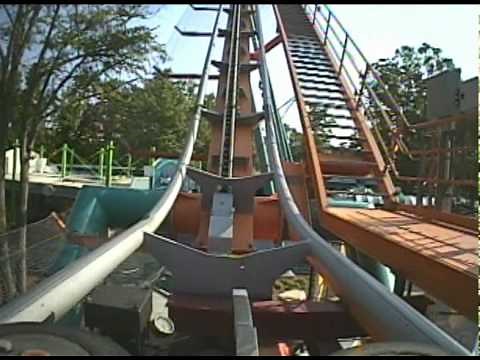 Goliath Roller Coaster Front Seat POV Six Flags Over Georgia