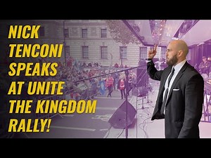 Nick Tenconi Speaks At Unite The Kingdom Rally