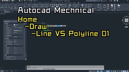 1005_ACAD_Mechanical_Line VS PolyLine_01