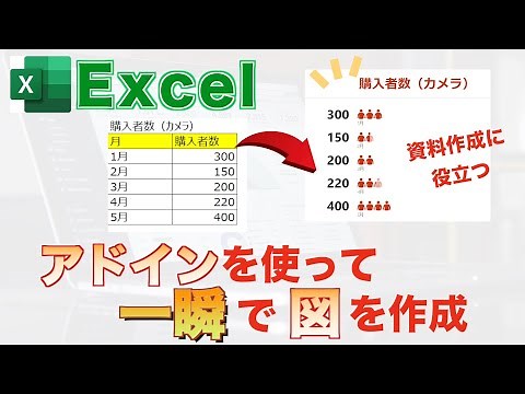 【Excel講座】★効率化★エクセルのアドイン機能を使って図形を挿入する方法
