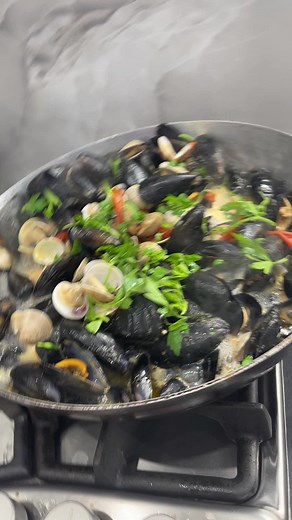 Cooking Delicious Mussels with Fresh Herbs