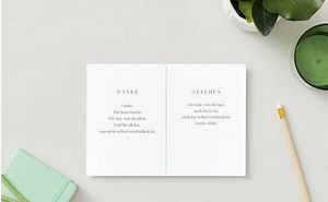 6 Thank You Cards - Printable - Loving Words as PDF | A Small Thank You From the Heart - Etsy Canada