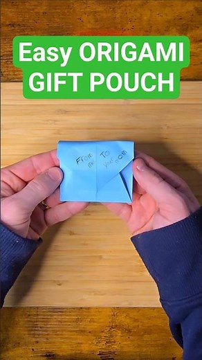 Easy Origami Gift Pouch | Paper Gift Bag | Bag for Black Friday Gift