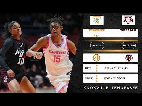 No. 21 Tennessee vs Texas A&M | SEC | 2.19.26