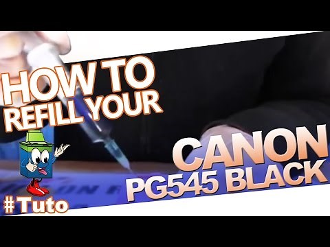 Canon PG-545 Black Cartridge : How To Refill The Cartridge