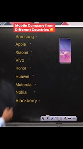 2.6M views · 19K reactions |  Mobile Company from Different Countries !! #mobilecompany #countries #gkfacts #knowledge #education #worldgk #gkquestions #knowledgeispower #reelsviralfb #facebookreelsviral #fbreelsvideo #facebookreelsvideo #fbreelsviral #facebookreels #reelsviral #reelsfb | Krishna Thakur | Facebook