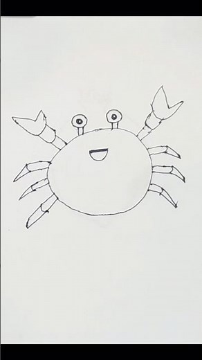 easy crab drawing video | how to draw a crab step by step tutorial