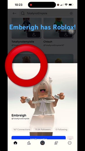 Emberigh has Roblox