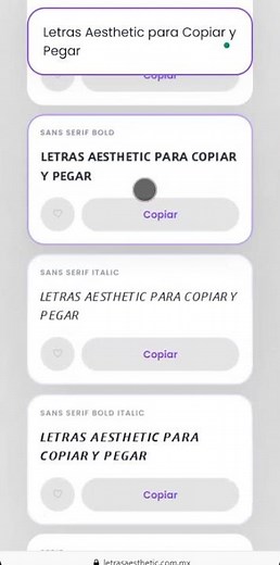 Letras Aesthetic para Copiar y Pegar | Genera Fuentes Bonitas en Segundos