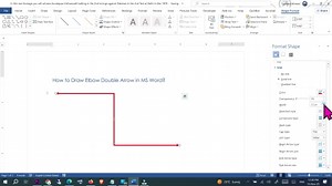 How to Draw Elbow Double Arrow in MS Word