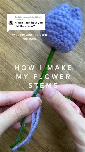 How to Crochet Flower Stems: Step-by-Step Tutorial